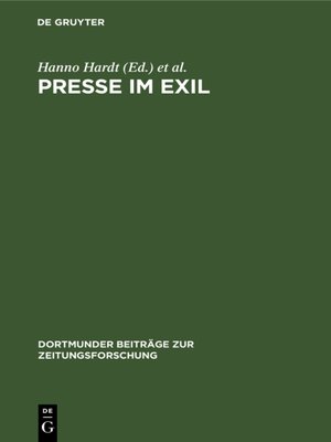 cover image of Presse im Exil